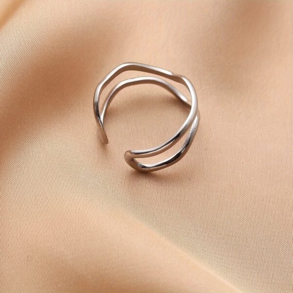 Hip-Hop Stainless Steel Adjustable Unisex Ring