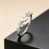 Simple Angel Wing Adjustable Open Ring