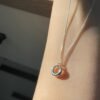 Minimalist Geometric Circle Pendant Necklace