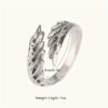 Vintage Adjustable Angel Wings Couple Ring