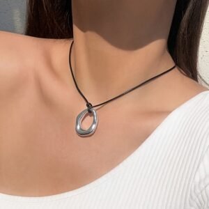 Western Retro Geometric Rope Necklace