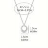 Minimalist Geometric Circle Pendant Necklace