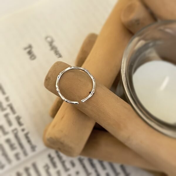 Elegant Bamboo Joint Ring for Women