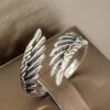 Vintage Adjustable Angel Wings Couple Ring