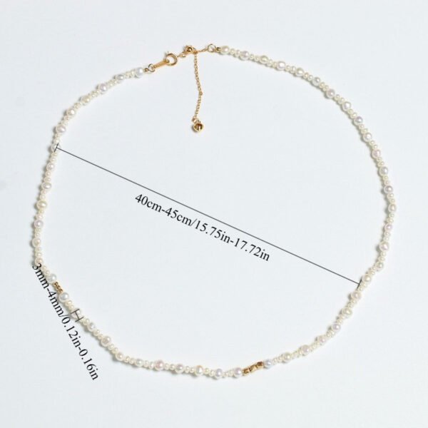 Mini Rice Bead Collarbone Necklace for Women