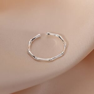 Elegant Bamboo Joint Ring for Women