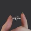 Women’s Elegant Stars & Moon Celestial Ring