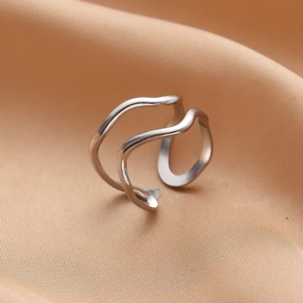 Hip-Hop Stainless Steel Adjustable Unisex Ring