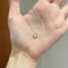 Minimalist Geometric Circle Pendant Necklace