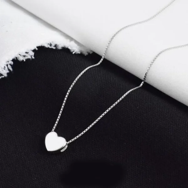 Tiny Heart Sterling Silver Necklace