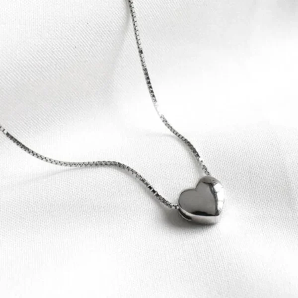 Tiny Heart Sterling Silver Necklace