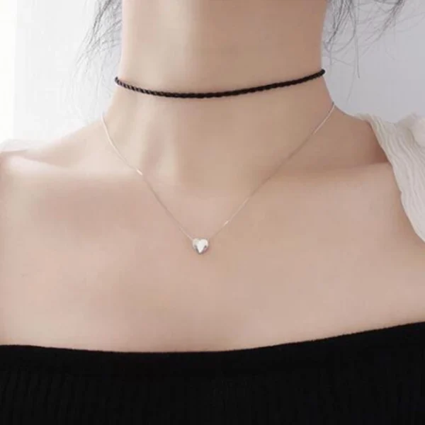 Tiny Heart Sterling Silver Necklace