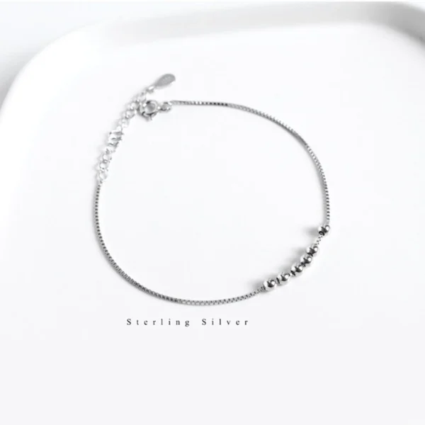 Little Beanie Silver Bracelet