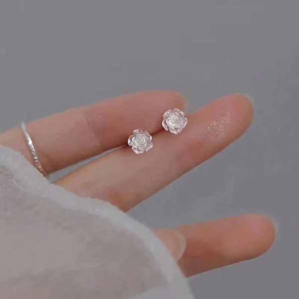 Celestial Rose Stud Earrings