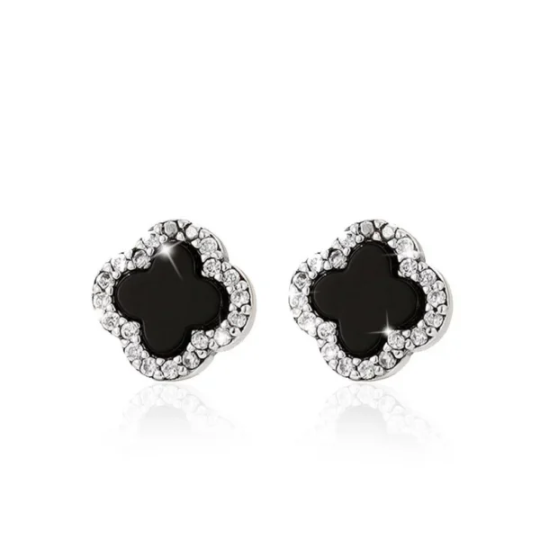my-11134207-820li-ml1qn6v4pzid44.webp Clover Black Stone Stud Earrings