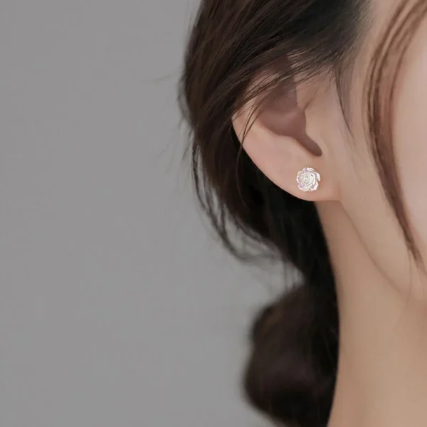 Celestial Rose Stud Earrings
