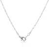 Ribbon Pearl CZ Pendant Necklace