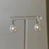 Blossom Pearl & Diamond Hoop Earrings