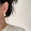 Blossom Pearl & Diamond Hoop Earrings